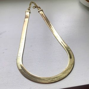 Gold statement necklace